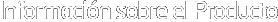 Información sobre el producto